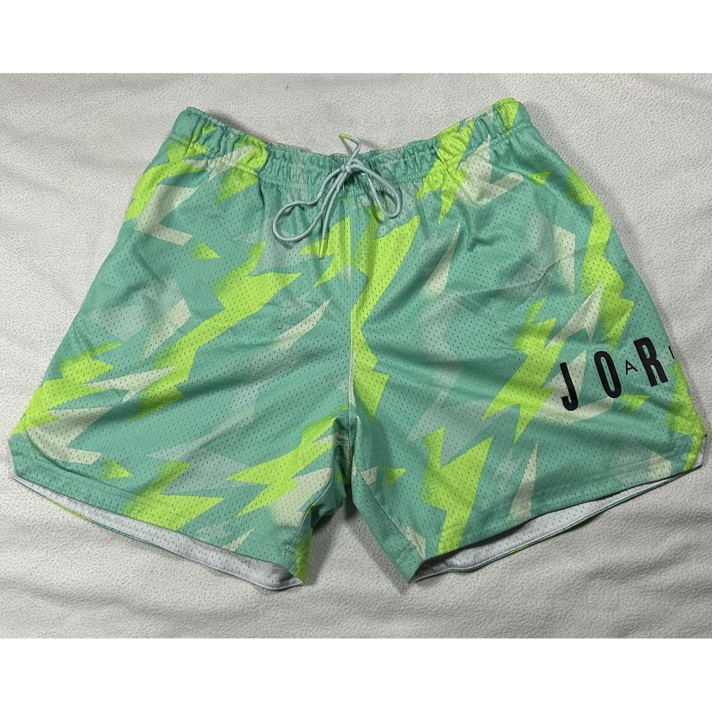Nike Men's Jordan MJ Jumpman Air Mesh Nylon All Over Print Shorts CZ4757-675 2XL - Picture 2 of 3